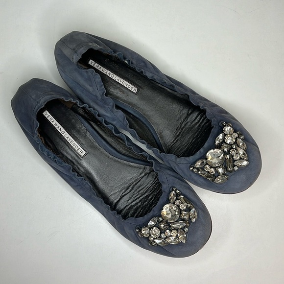 Vera Wang Lavender Jewelry Flats Ballet Women’s US Size 9 - Picture 6 of 9